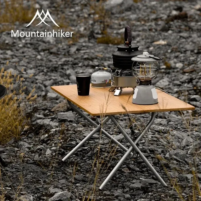 MOUNTAINHIKER 2/3 대나무 접이식 테이블  - Outdoor Camping Table With Storage 리뷰 및 가격