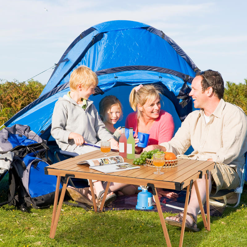 단일 접이식 피크닉 테이블 93 x 70cm 캠핑 테이 - Outdoor Camping Table With Storage 리뷰 및 가격